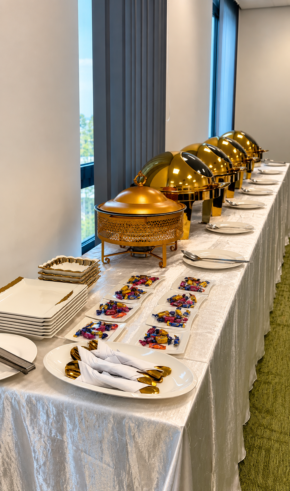 A generous spread for event catering